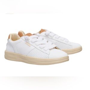 Hey Dude Karina Duo Classic White & Tan Slip on Sneakers Size 7